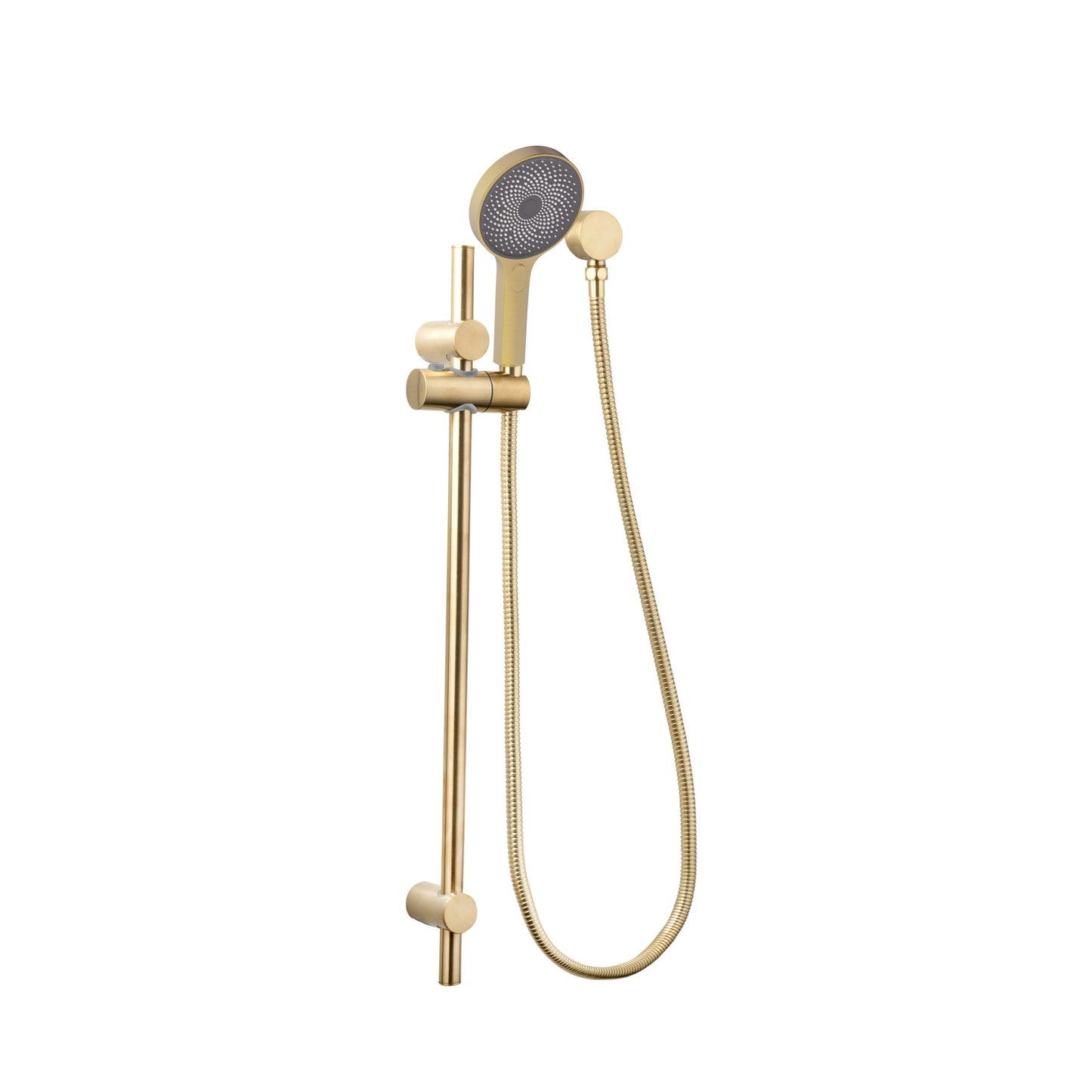 The Gabe Hand Shower On Rail - Brushed Gold