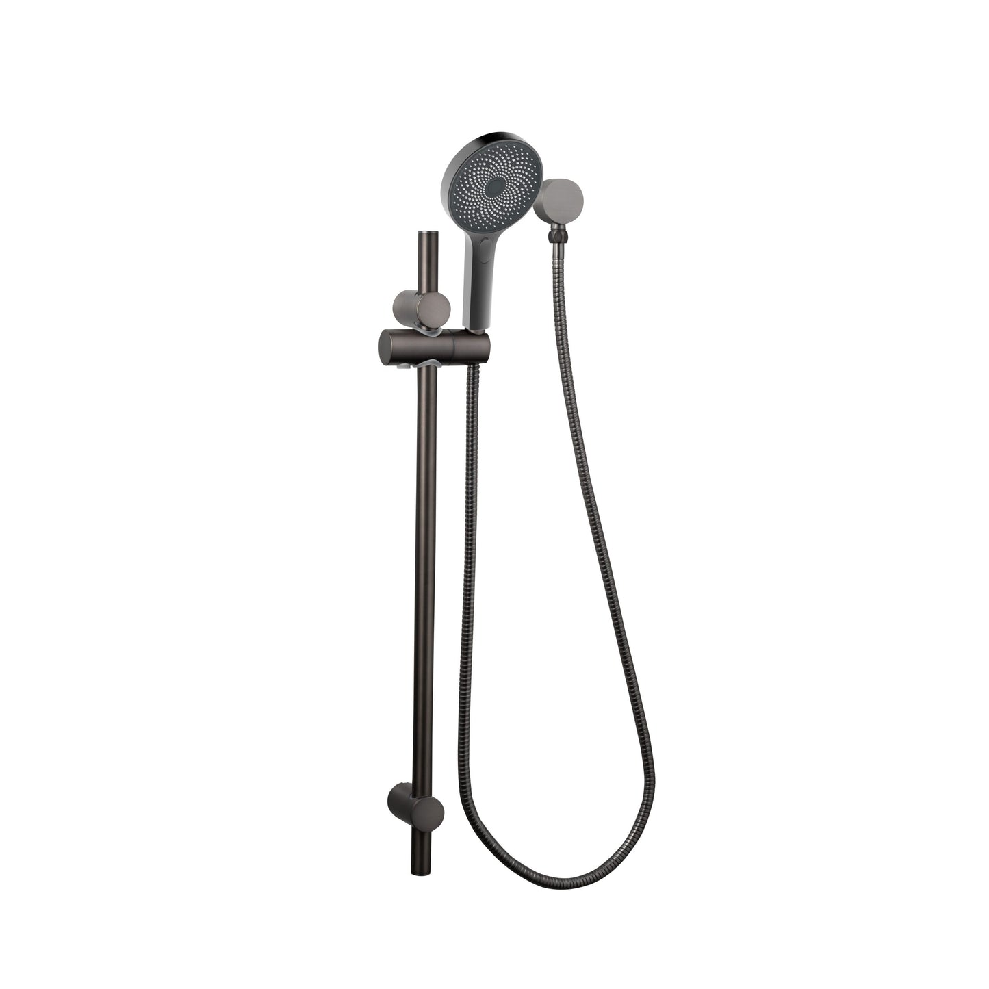 The Gabe Hand Shower On Rail - Gun Metal