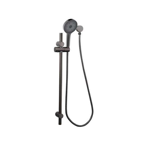 The Gabe Hand Shower On Rail - Gun Metal