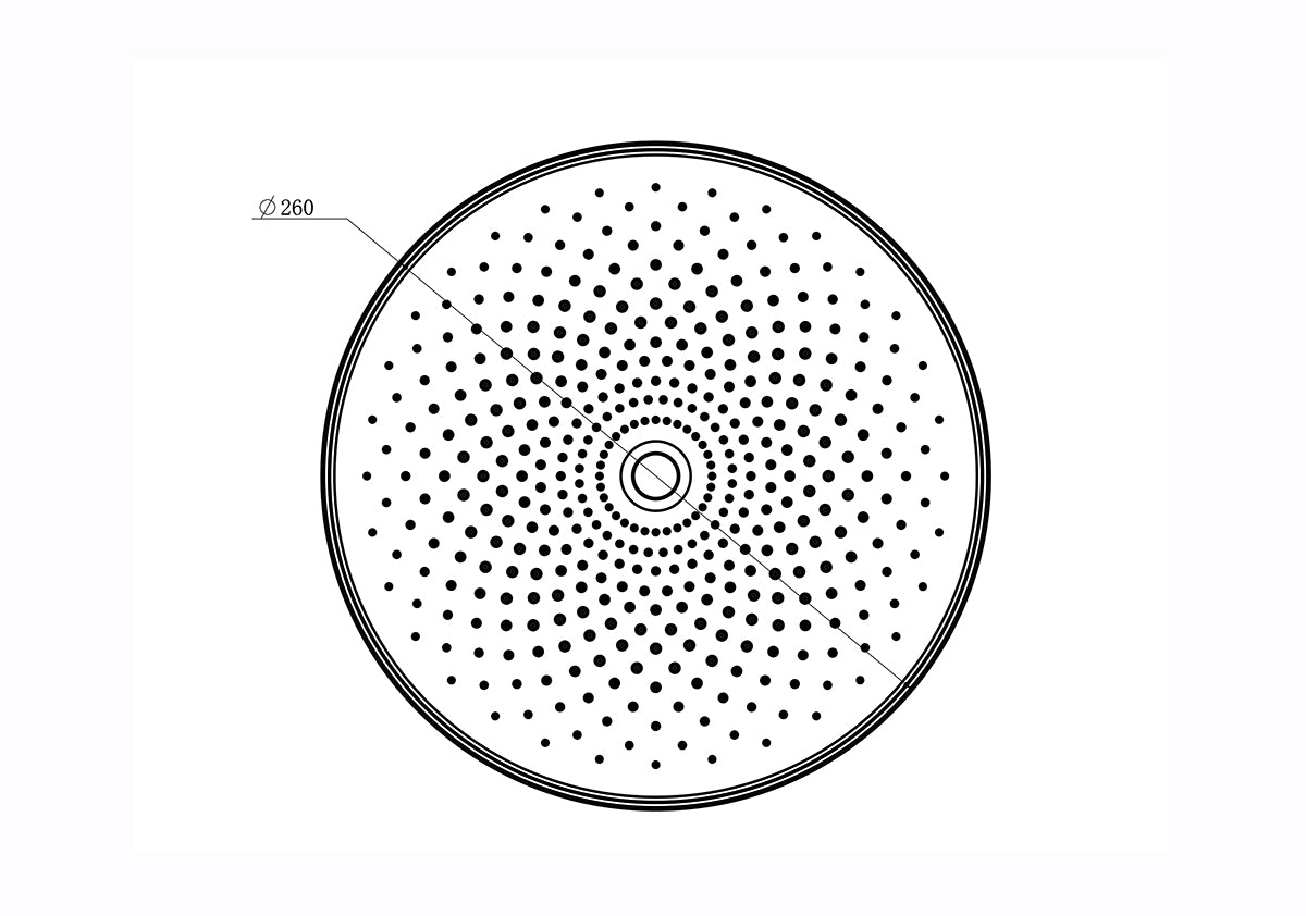 The Gabe Bush Shower Head - Gun Metal