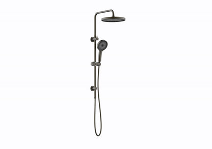 The Gabe Twin Shower With Rail - Gun Metal