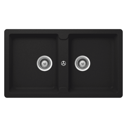TYPOS N200 ONYX DOUBLE BOWL SINK