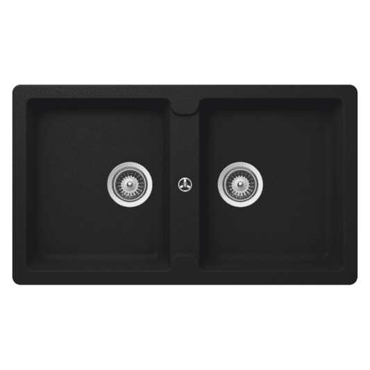 TYPOS N200 ONYX DOUBLE BOWL SINK