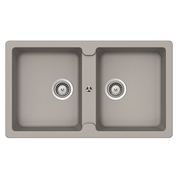 TYPOS N200 CONCRETE DOUBLE BOWL SINK