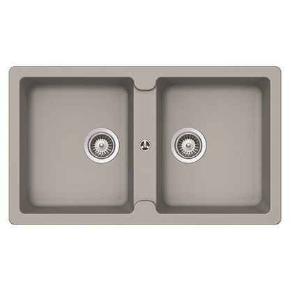 TYPOS N200 CONCRETE DOUBLE BOWL SINK