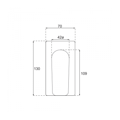 O.Novo Style Rectangular Shower Mixer Trim