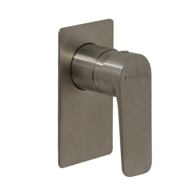 O.Novo Style Rectangular Shower Mixer Trim Brushed Nickel