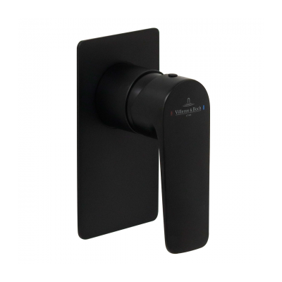 O.Novo Style Rectangular Shower Mixer Trim Matte Black