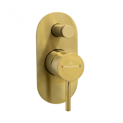 Vita Diverter Mixer Trim Brushed Gold