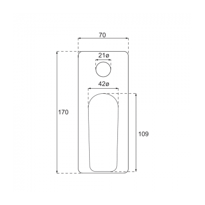 O.Novo Style Rectangular Diverter Mixer Trim Matte Black