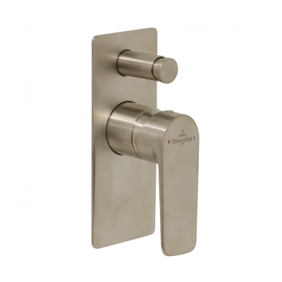 O.Novo Style Rectangular Diverter Mixer Trim Brushed Nickel