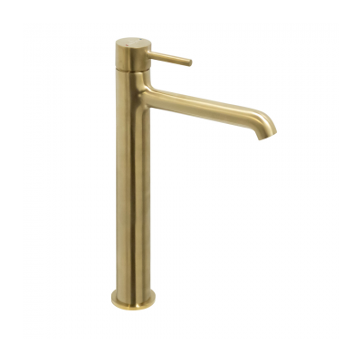 Vita Vessel Basin Mixer Brushed Gold
