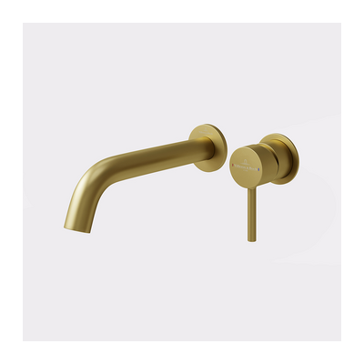 Vita 25 Wall Mounted Basin Trim Brushed Gold