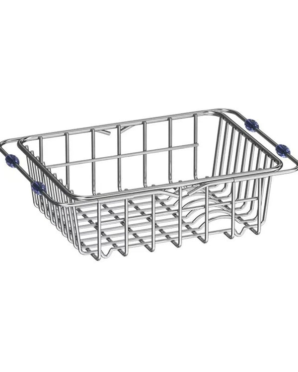 Flexible Stainless Steel Chrome PVD Coating Sink Basket/Dish Rack