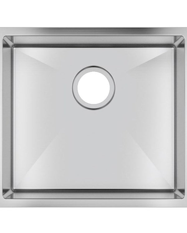 500x440x230mm Chrome Stainless Steel Single Bowl Kitchen Sink