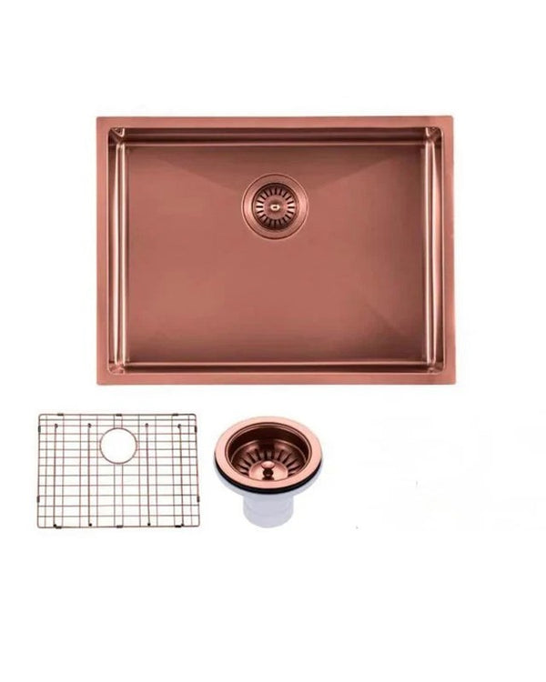 600*450*300mm Stainless Steel Copper Single Bowl Kitchen Sink