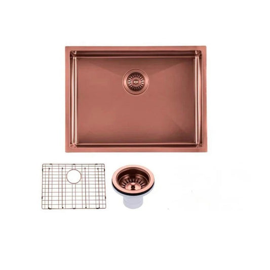 600*450*300mm Stainless Steel Copper Single Bowl Kitchen Sink