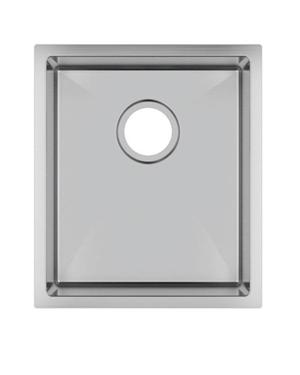 390x450x215mm Chrome Stainless Steel Single Bowl Kitchen Sink