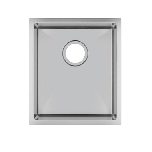 390x450x215mm Chrome Stainless Steel Single Bowl Kitchen Sink