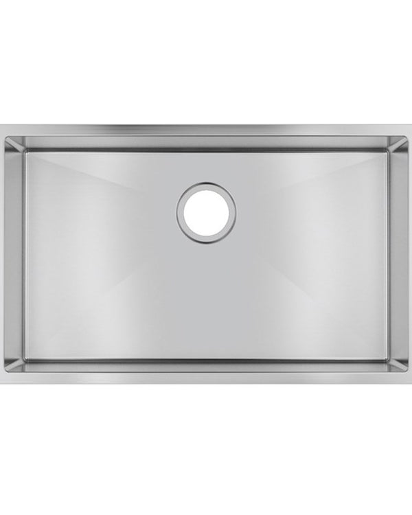 762x457x254mm Chrome Stainless Steel Single Bowl Kitchen Sink