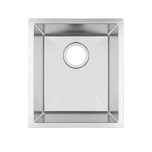 380x440x200mm Chrome Stainless Steel Single Bowl Kitchen Sink