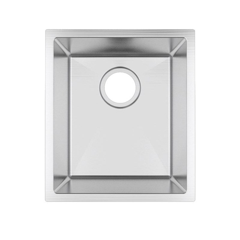 380x440x200mm Chrome Stainless Steel Single Bowl Kitchen Sink