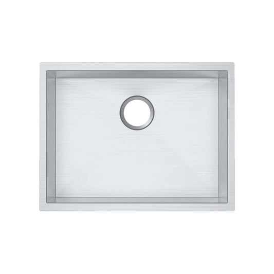 586x450x230mm Chrome Stainless Steel Single Bowl Kitchen Sink