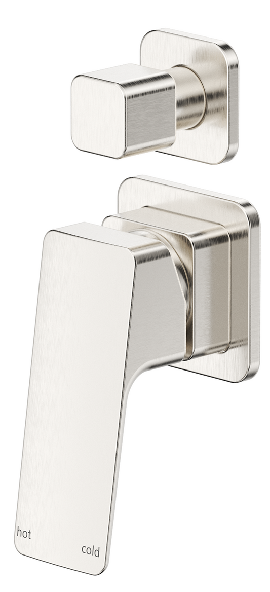 Tiago Shower Mixer Diverter - 2P - TRIM KIT ONLY Brushed Nickel