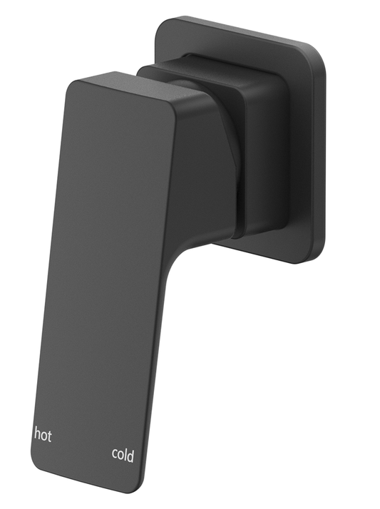 Tiago Shower Mixer - Small Plate - TRIM KIT ONLY Black