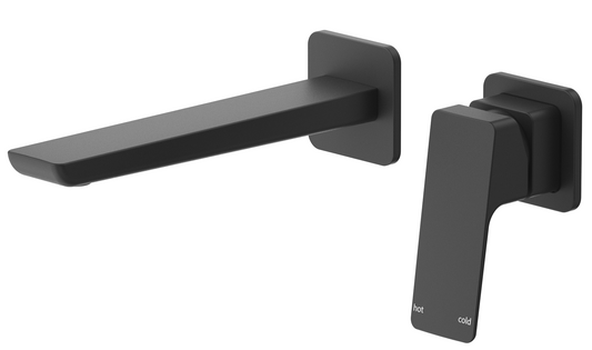 Tiago Wall-Spout Combo - 2P - TRIM KIT ONLY Black