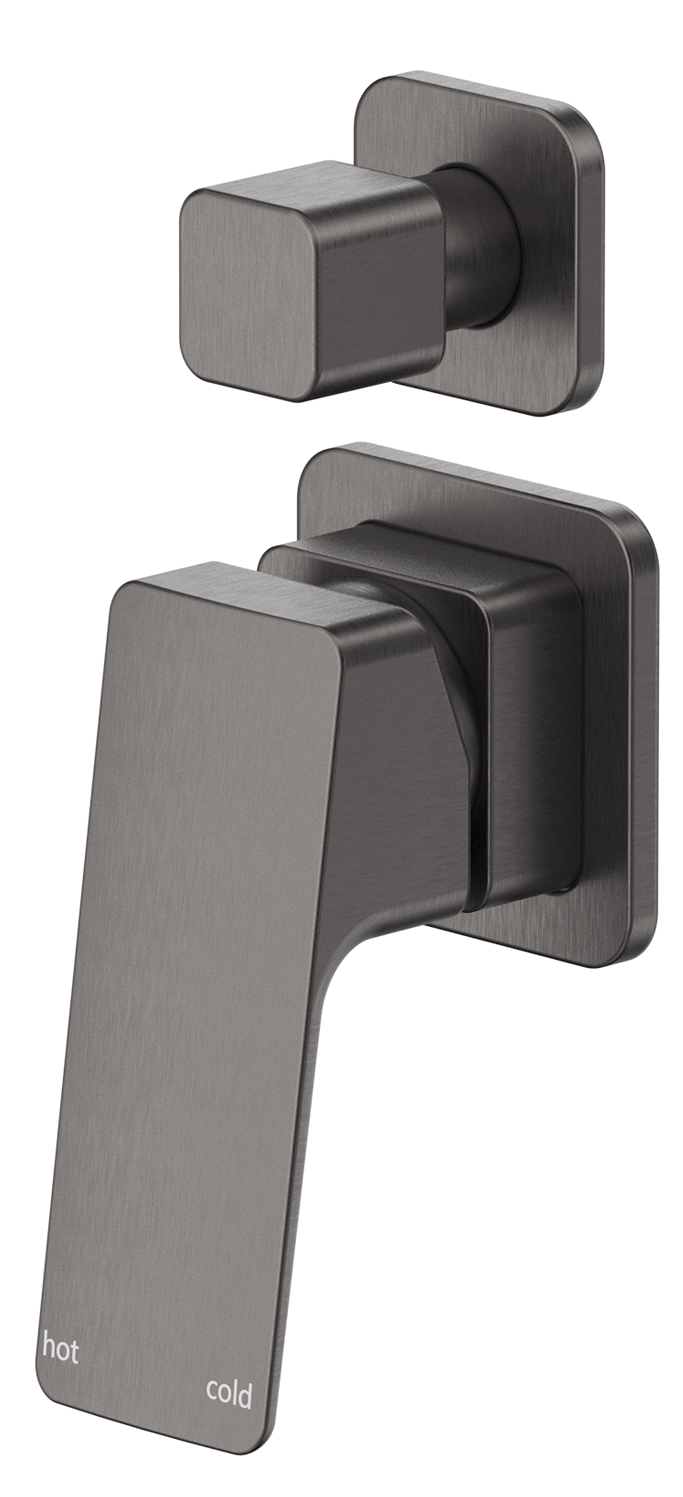 Tiago Shower Mixer Diverter - 2P - TRIM KIT ONLY Gunmetal