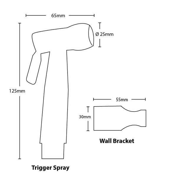 Trigger Spray with Re-inforced Hose/Dual Check Valve Matte Black ...