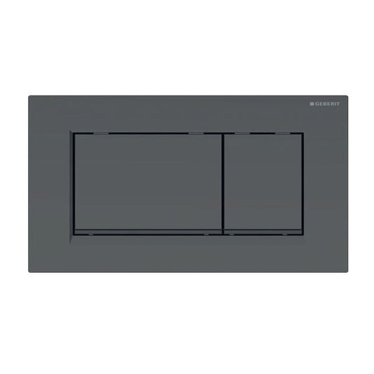 Sigma30 Matte Black with Black Trim ABS Dual Flush/Access Plate(Square Button)