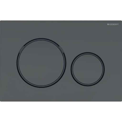 Sigma20 Matte Black with Black Trim ABS Dual Flush/Access Plate(Round Button)