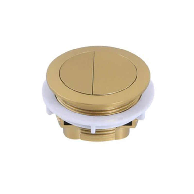 Round Brushed Gold Cistern Dual Flush Button(for Two-piece Toilet)