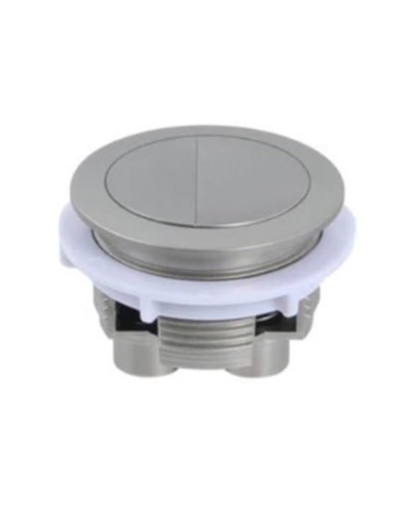 Round Brushed Nickel Cistern Dual Flush Button(for Two-piece Toilet)