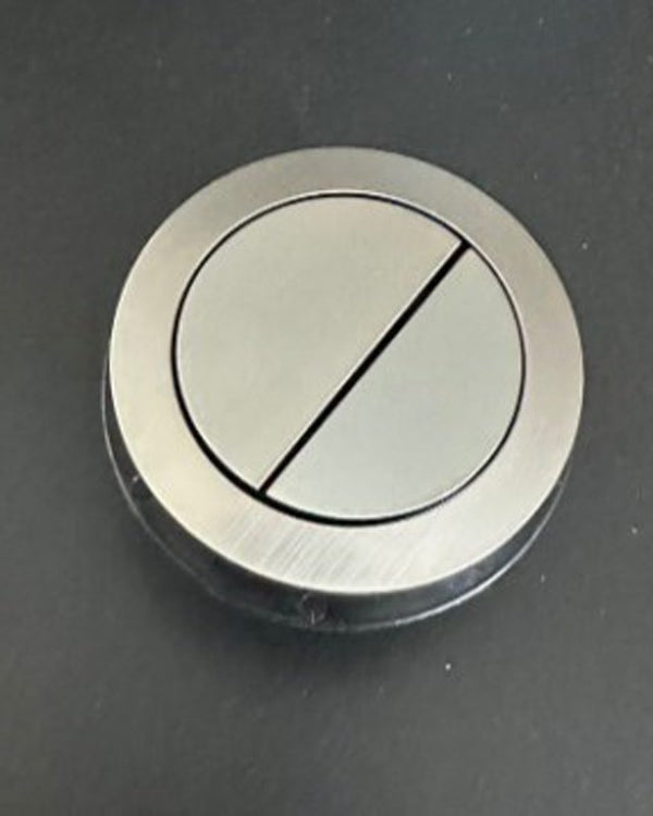 Round Gun Metal Grey Cistern Dual Flush Button(for Two-piece Toilet)
