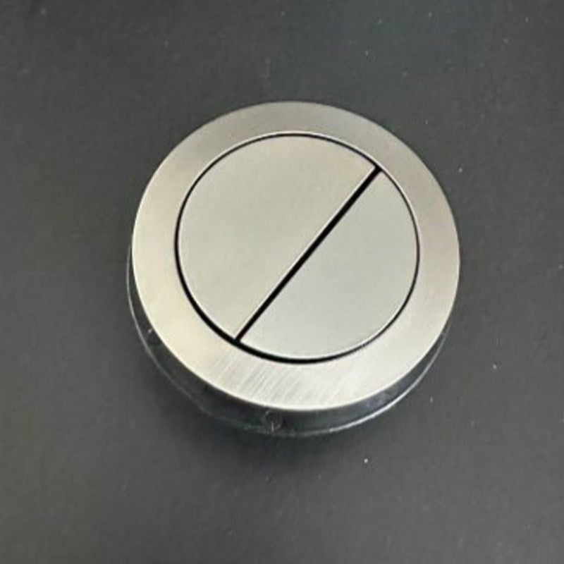 Round Gun Metal Grey Cistern Dual Flush Button(for Two-piece Toilet)