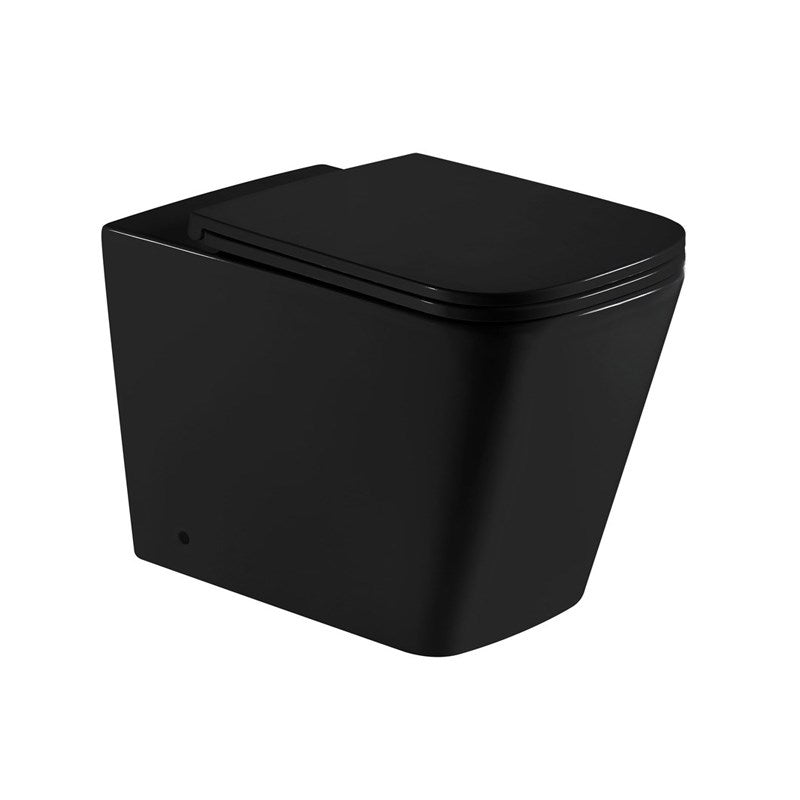 ENOX99-MB 600*355*410mm Matte Black Rimless Flushing Wall Faced Floor Pan