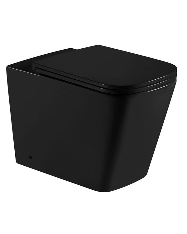 ENOX99-MB 600*355*410mm Matte Black Rimless Flushing Wall Faced Floor Pan