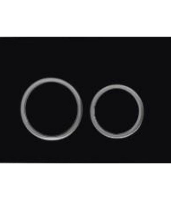 R & T Matte Black ABS Push Plate(Round Button)