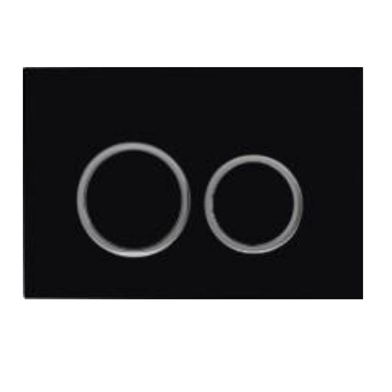 R & T Matte Black ABS Push Plate(Round Button)