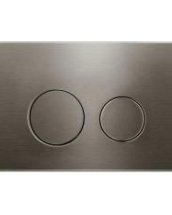 R & T Gun Metal Grey ABS Push Plate(Round Button)