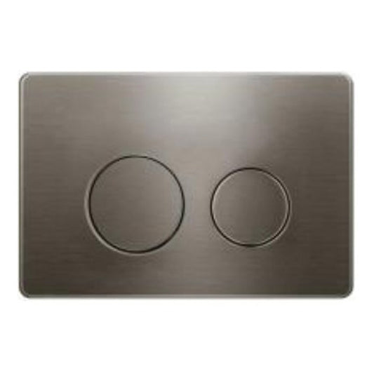 R & T Gun Metal Grey ABS Push Plate(Round Button)