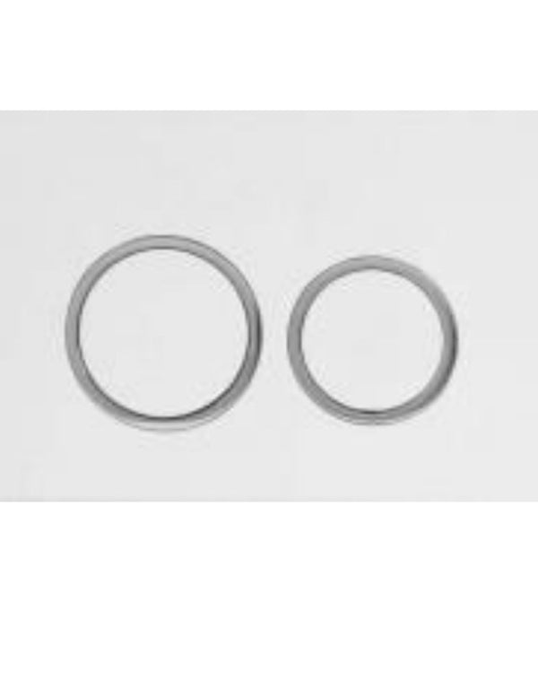 R & T White ABS Push Plate(Round Button)