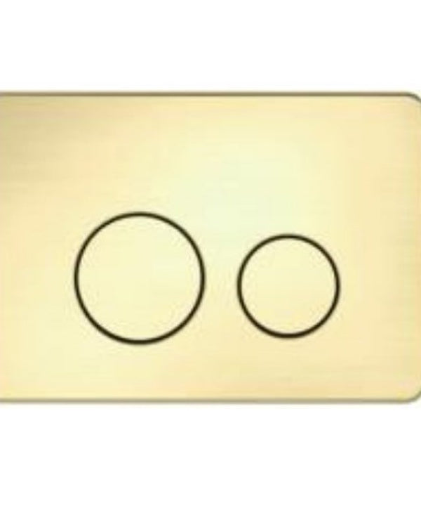 R & T Brushed Gold ABS Push Plate(Round Button)