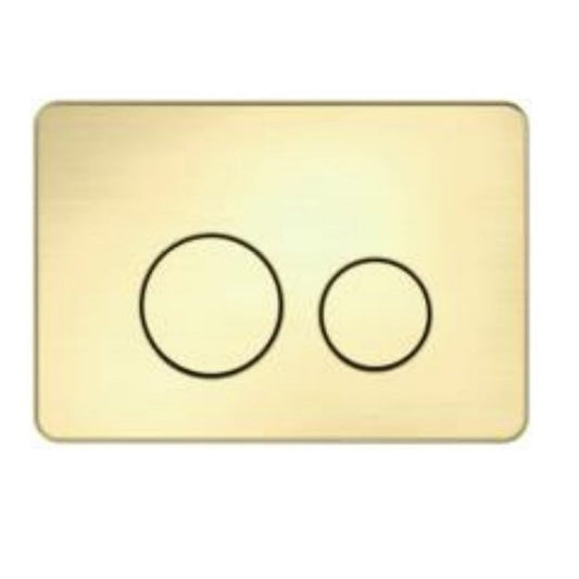 R & T Brushed Gold ABS Push Plate(Round Button)