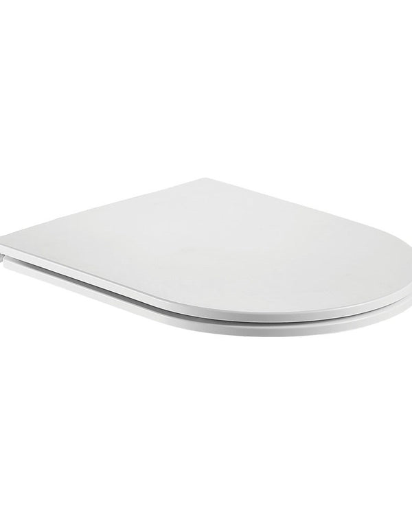 White Thermoset Heavy Duty Soft-close UF Material Flat Slim Seat(Suitable for PANI,VERA,ZARA99,ZARA66,RAUL99,RAUL66,TOI,MOI)