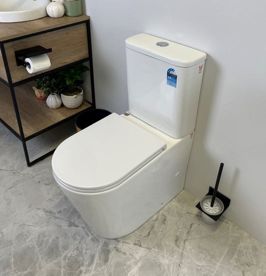 VERA 670*360*850mm Gloss White Tornado Flushing Back to Wall Two-piece Toilet Suite