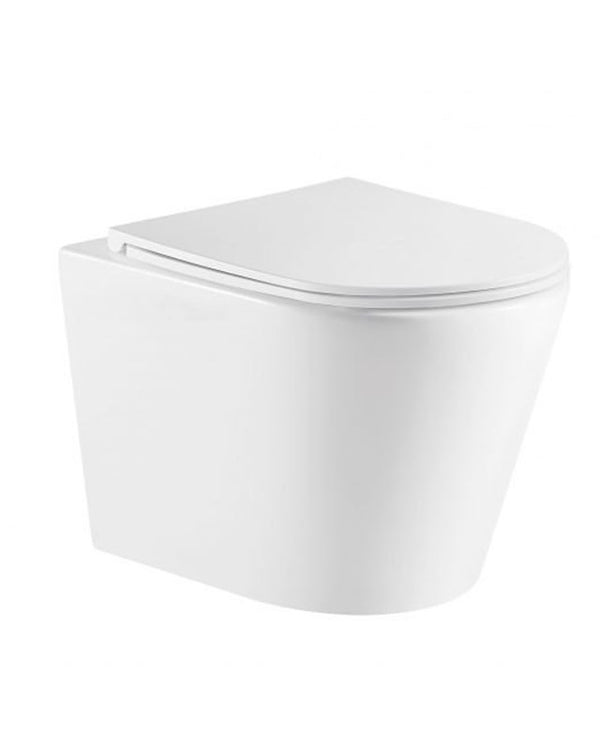 ZARA66 515*355*365mm Gloss White Rimless Flushing Wall Hung Pan